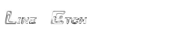 Line Etch font preview